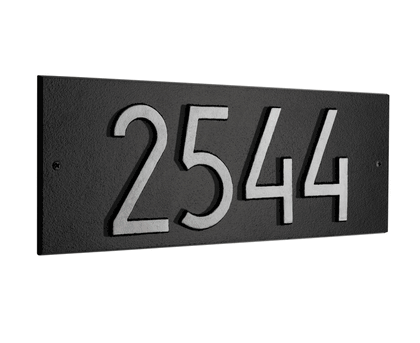 Mid-Century Modern Standard Rectangle 1 Line Wall Plaque