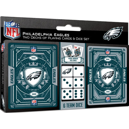 Philadelphia Eagles - 2-Pack Playing Cards & Dice Set