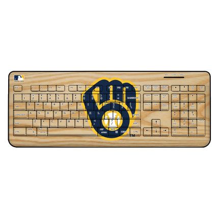 Milwaukee Brewers Baseball Bat Wireless USB Keyboard