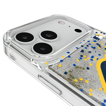 Milwaukee Brewers Confetti Glitter Phone Case for Apple iPhone