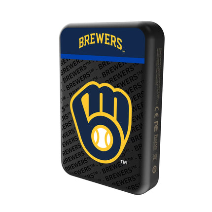 Milwaukee Brewers Endzone Plus Wireless Mag Power Bank