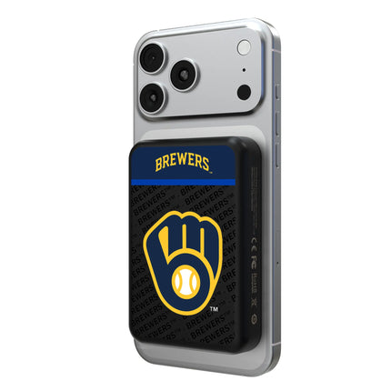 Milwaukee Brewers Endzone Plus Wireless Mag Power Bank