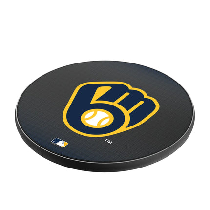 Milwaukee Brewers Linen 15-Watt Wireless Charger