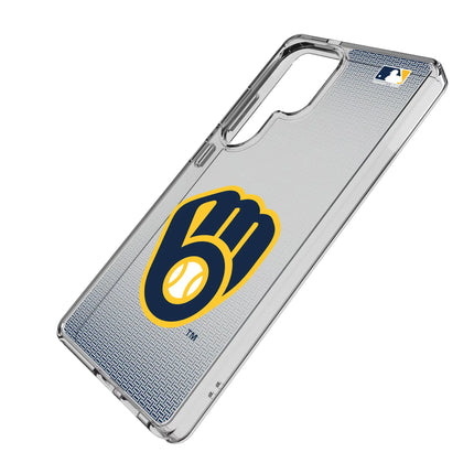 Milwaukee Brewers Linen Clear Phone Case for Samsung Galaxy