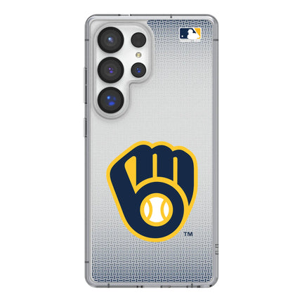 Milwaukee Brewers Linen Clear Phone Case for Samsung Galaxy