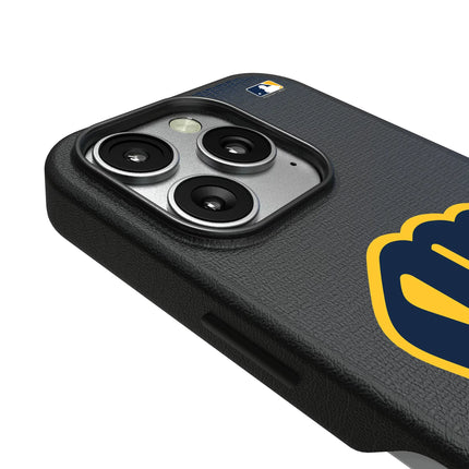 Milwaukee Brewers Linen MagSafe Compatible Phone Case for Apple iPhone