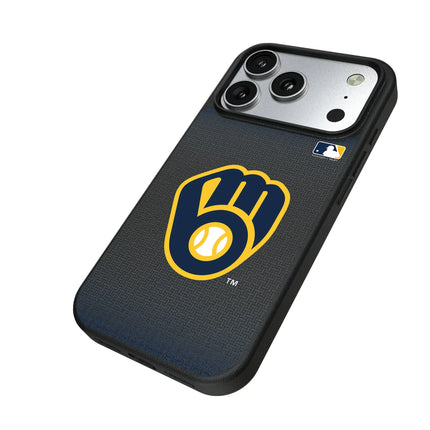 Milwaukee Brewers Linen MagSafe Compatible Phone Case for Apple iPhone
