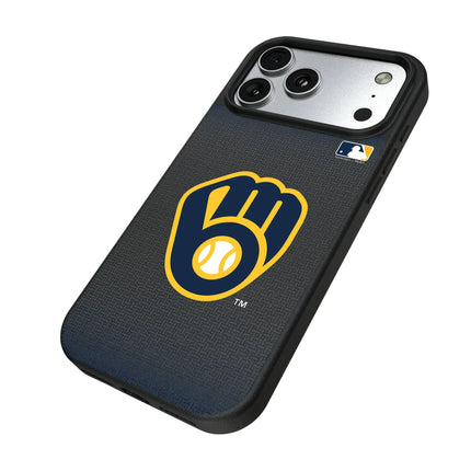 Milwaukee Brewers Linen MagSafe Compatible Phone Case for Apple iPhone