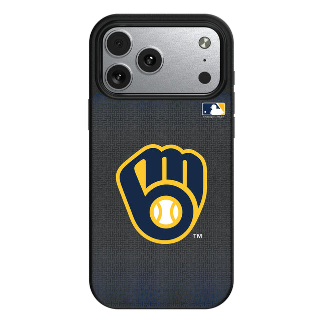 Milwaukee Brewers Linen MagSafe Compatible Phone Case for Apple iPhone
