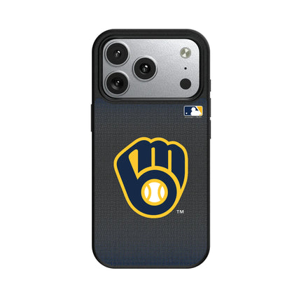 Milwaukee Brewers Linen MagSafe Compatible Phone Case for Apple iPhone