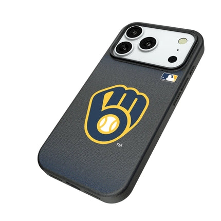 Milwaukee Brewers Linen MagSafe Compatible Phone Case for Apple iPhone