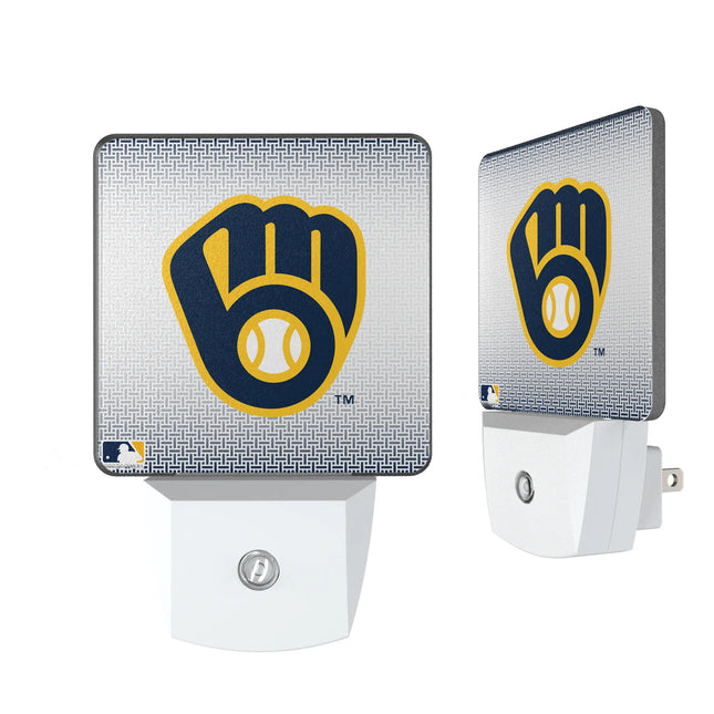 Milwaukee Brewers Linen Night Light 2-Pack