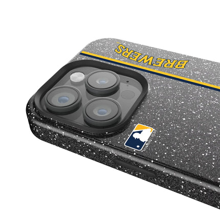 Milwaukee Brewers Sidebar Black Bling Phone Case for Apple iPhone