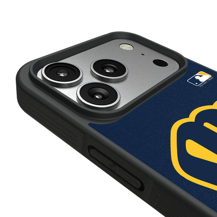 Milwaukee Brewers Solid Bump Phone Case for Apple iPhone