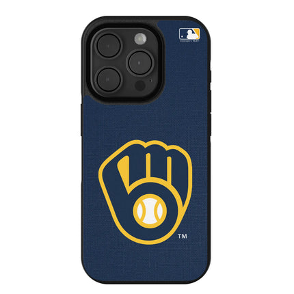 Milwaukee Brewers Solid Bump Phone Case for Apple iPhone