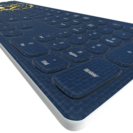 Milwaukee Brewers Solid Curved Wireless Keyboard