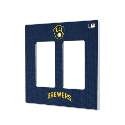 Milwaukee Brewers Solid Hidden-Screw Light Switch Plate