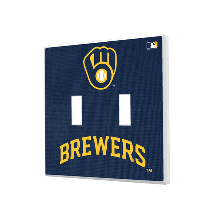 Milwaukee Brewers Solid Hidden-Screw Light Switch Plate