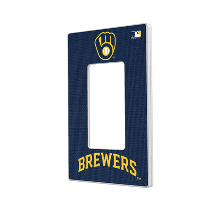 Milwaukee Brewers Solid Hidden-Screw Light Switch Plate