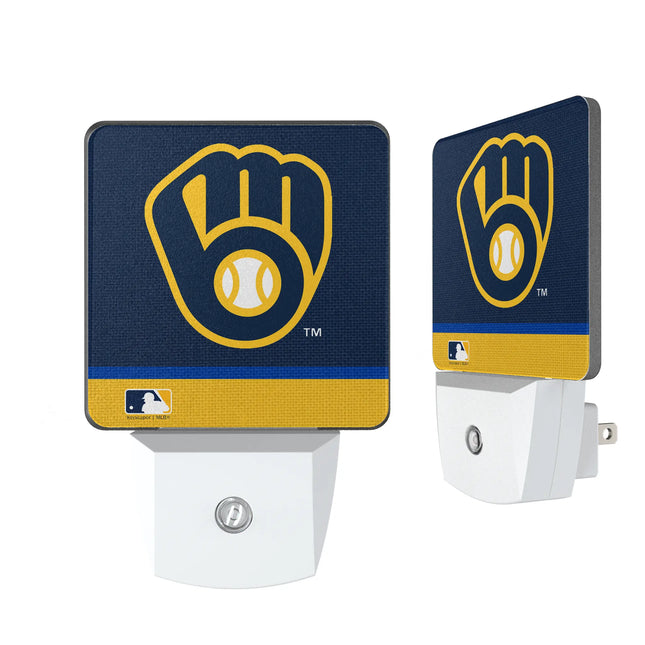 Milwaukee Brewers Stripe Night Light 2-Pack
