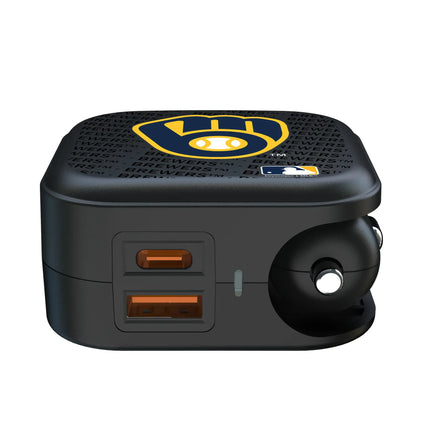 Milwaukee Brewers Text Backdrop 2 in 1 USB A/C Charger