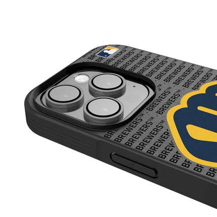 Milwaukee Brewers Text Backdrop Bump Phone Case for Apple iPhone