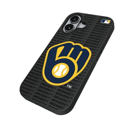 Milwaukee Brewers Text Backdrop Bump Phone Case for Apple iPhone