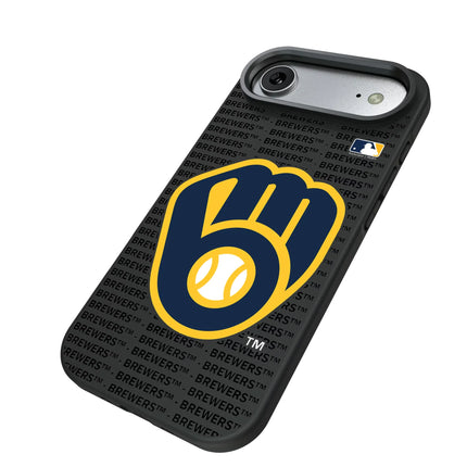 Milwaukee Brewers Text Backdrop Bump Phone Case for Apple iPhone