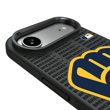 Milwaukee Brewers Text Backdrop Bump Phone Case for Apple iPhone
