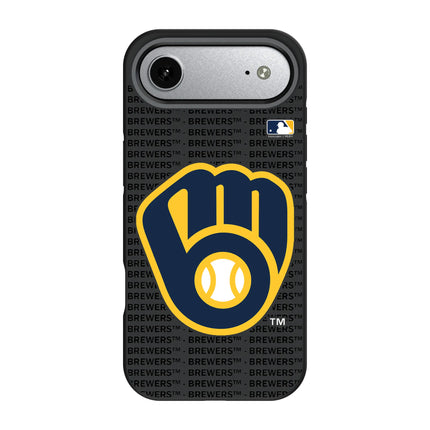 Milwaukee Brewers Text Backdrop Bump Phone Case for Apple iPhone