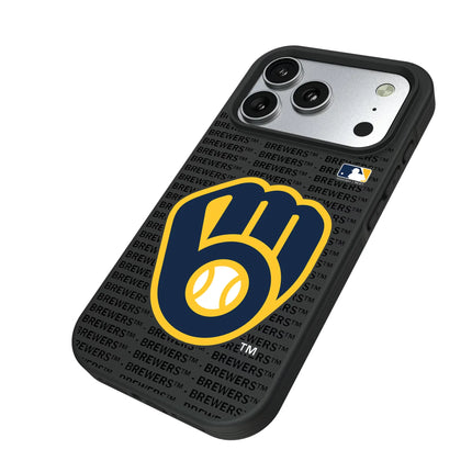 Milwaukee Brewers Text Backdrop Bump Phone Case for Apple iPhone