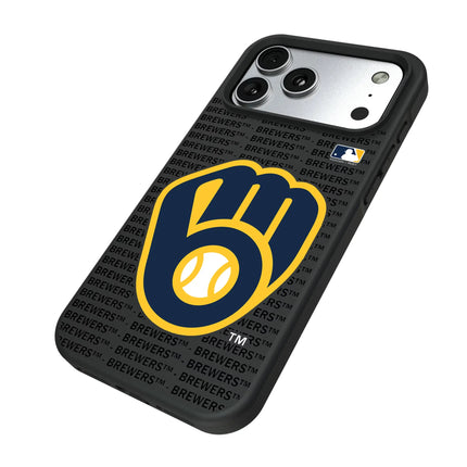 Milwaukee Brewers Text Backdrop Bump Phone Case for Apple iPhone