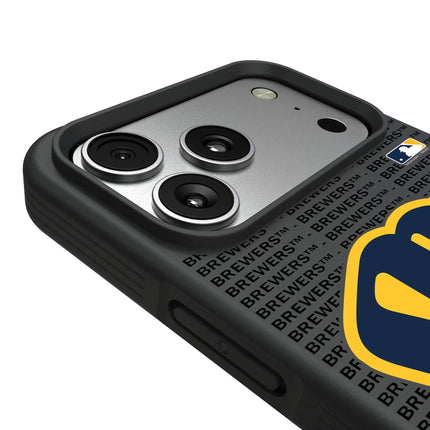 Milwaukee Brewers Text Backdrop Bump Phone Case for Apple iPhone