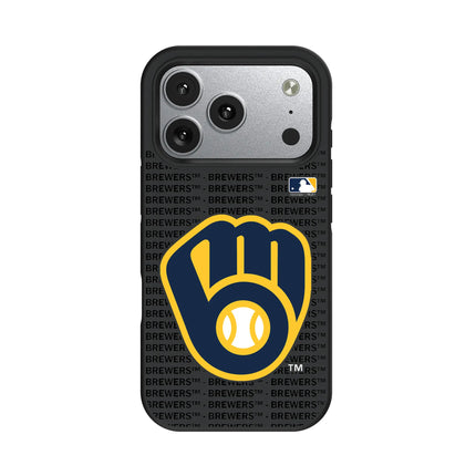 Milwaukee Brewers Text Backdrop Bump Phone Case for Apple iPhone