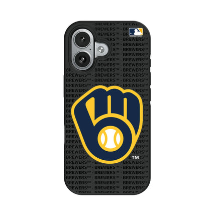 Milwaukee Brewers Text Backdrop Bump Phone Case for Apple iPhone