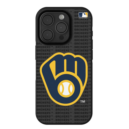 Milwaukee Brewers Text Backdrop Bump Phone Case for Apple iPhone