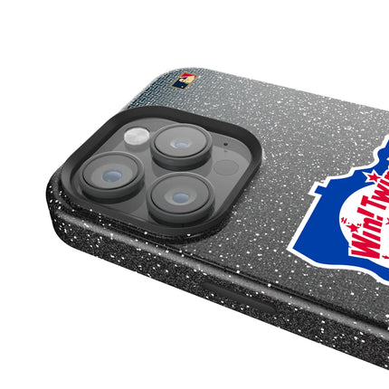 Minnesota Twins 1976-1986 - Cooperstown Collection Linen Black Bling Phone Case for Apple iPhone