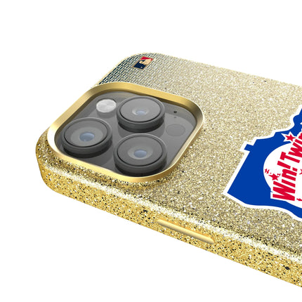 Minnesota Twins 1976-1986 - Cooperstown Collection Linen Bling Phone Case for Apple iPhone