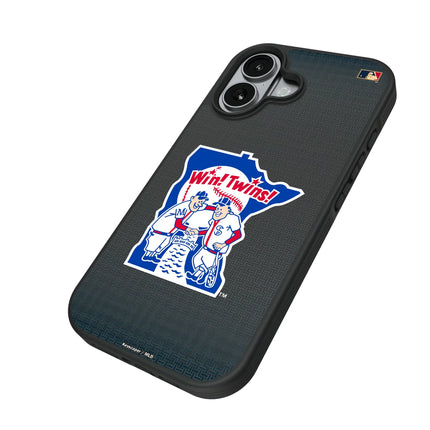 Minnesota Twins 1976-1986 - Cooperstown Collection Linen Bump Phone Case for Apple iPhone