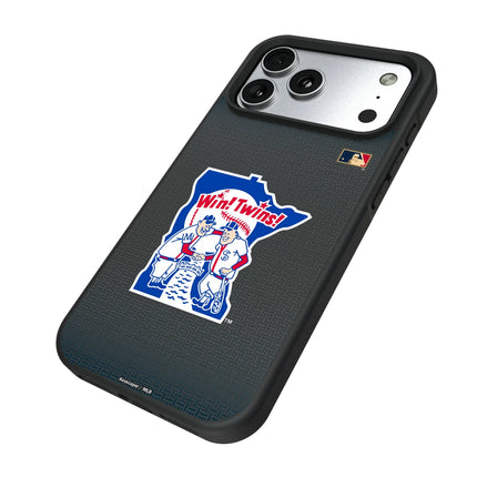 Minnesota Twins 1976-1986 - Cooperstown Collection Linen Bump Phone Case for Apple iPhone