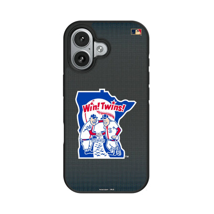 Minnesota Twins 1976-1986 - Cooperstown Collection Linen Bump Phone Case for Apple iPhone