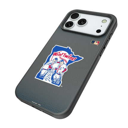 Minnesota Twins 1976-1986 - Cooperstown Collection Linen Bump Phone Case for Apple iPhone