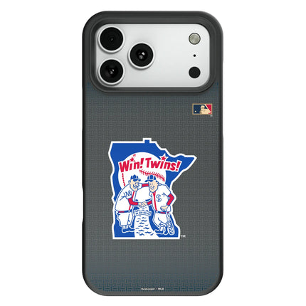 Minnesota Twins 1976-1986 - Cooperstown Collection Linen Bump Phone Case for Apple iPhone