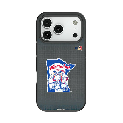 Minnesota Twins 1976-1986 - Cooperstown Collection Linen Bump Phone Case for Apple iPhone
