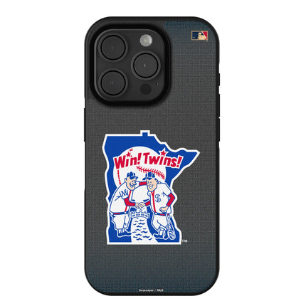 Minnesota Twins 1976-1986 - Cooperstown Collection Linen Bump Phone Case for Apple iPhone