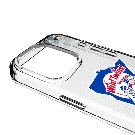 Minnesota Twins 1976-1986 - Cooperstown Collection Linen Clear Phone Case for Apple iPhone