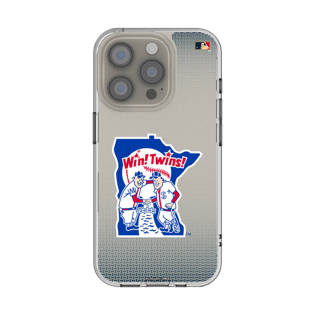 Minnesota Twins 1976-1986 - Cooperstown Collection Linen Clear Phone Case for Apple iPhone