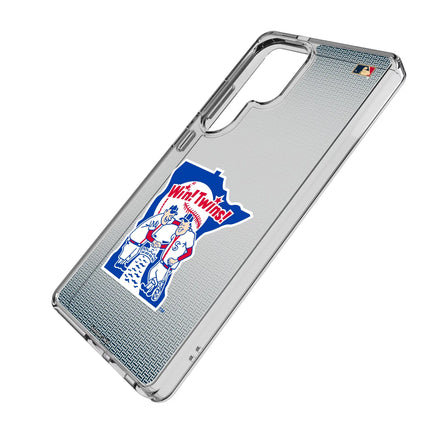 Minnesota Twins 1976-1986 - Cooperstown Collection Linen Clear Phone Case for Samsung Galaxy