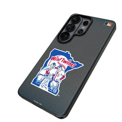 Minnesota Twins 1976-1986 - Cooperstown Collection Linen MagSafe Compatible Phone Case for Samsung Galaxy
