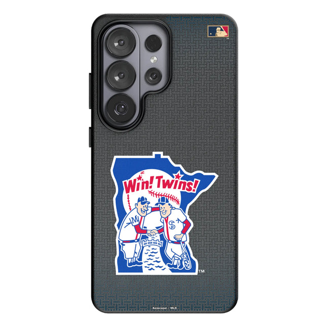 Minnesota Twins 1976-1986 - Cooperstown Collection Linen MagSafe Compatible Phone Case for Samsung Galaxy